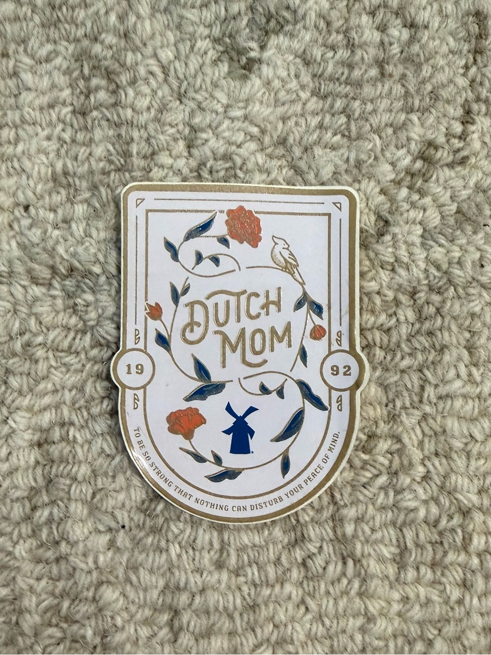 Dutch Bros Dutch Mom Floral Sticker